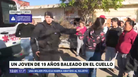 Un joven fue baleado en el cuello en barrio La Tablada