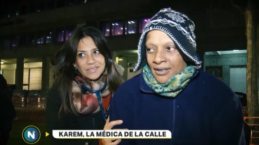 Karem, la médica que atiende a personas en situación de calle