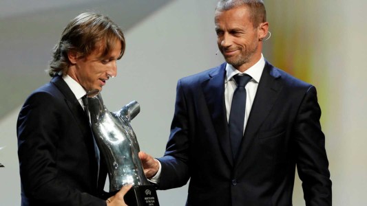 Luka Modric fue elegido como el mejor jugador de Europa