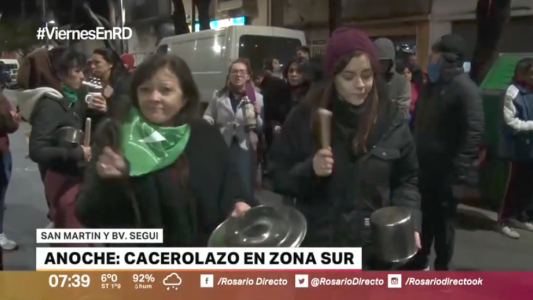 Cacerolazo en zona sur en contra de la política económica del país