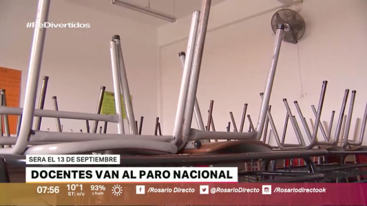 Convocan a un paro nacional docente para el 13 de septiembre