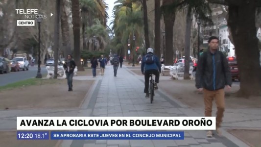 Avanza el proyecto de la ciclovía por bulevar Oroño