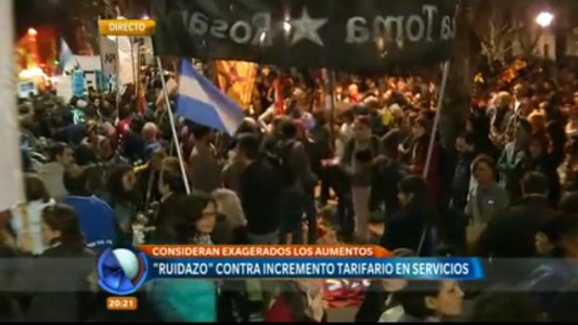 Realizaron un nuevo "ruidazo" contra los incrementos tarifarios