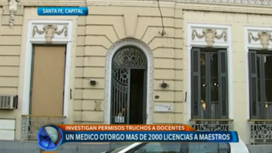 Un médico otorgó más de 2000 licencias a maestros