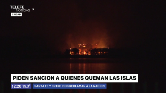 Fuego en las islas: Santa Fe lleva el reclamo a Nación