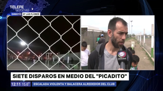 Las Flores: balacera frente a un club de fútbol infantil