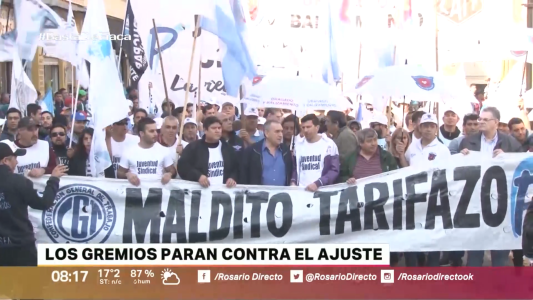 Los gremios paran contra el ajuste: CGT y CTA marcharán en Rosario el próximo martes