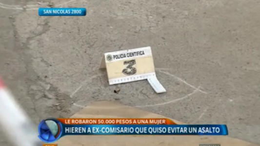 Hirieron a un ex comisario que quiso evitar un asalto