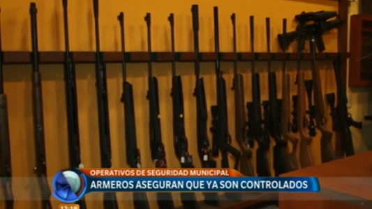 Operativos de seguridad: armeros aseguran que ya son controlados