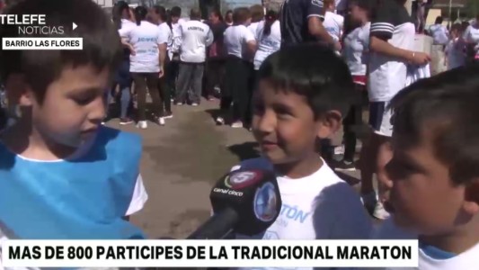 Un clásico de zona sur: se corrió el maratón de barrio Las Flores