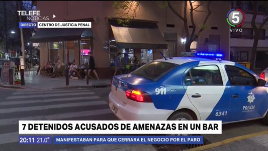 Paro general: detuvieron a siete manifestantes acusados de amenazas a locales gastronómicos