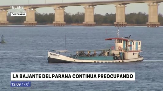 Preocupación por la bajante del río Paraná