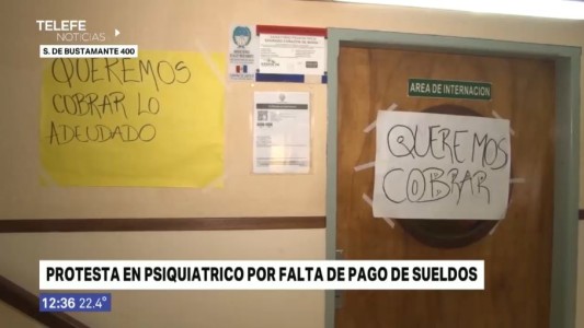 Trabajadores de un psiquiátrico se manifestaron por sus sueldos