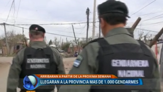 Llegarán más de mil gendarmes a la provincia