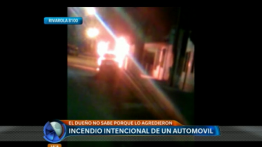 Incendio intencional de un automóvil