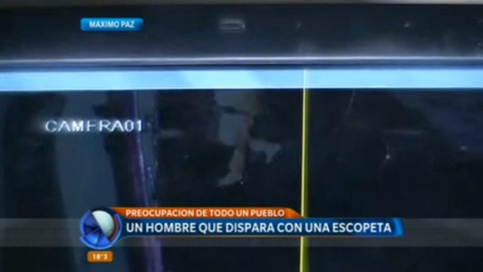 Preocupación en Máximo Paz por un hombre que atacó a escopetazos un bar