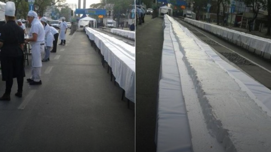 Buscan entrar al récord Guinness con una torta de 750 metros de largo