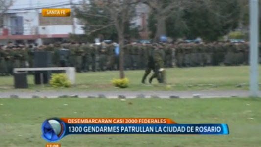 Son mil trescientos los gendarmes que patrullan la ciudad de Rosario