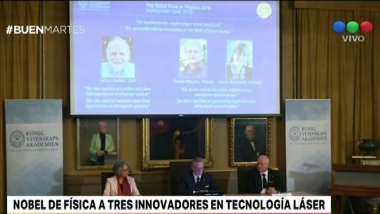 Entregaron el Premio Nobel de Física a tres innovadores en tecnología láser