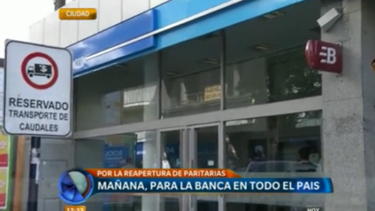 Mañana paro de bancos en todo el país