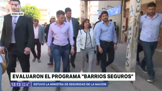 Bullrich visitó barrio Municipal para evaluar el programa "Barrios seguros"