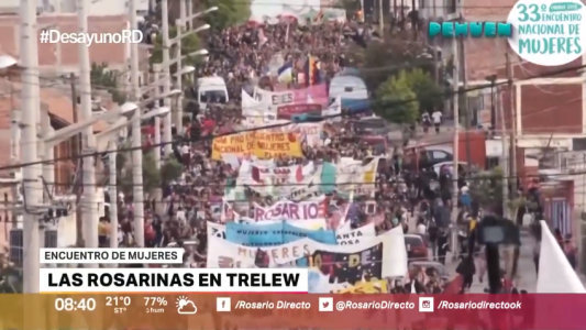 Rosarinas participaron del Encuentro Nacional de Mujeres en Trelew