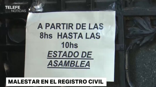 Trabajadores del Registro Civil llevan a cabo distintas medidas de fuerza por reclamos salariales