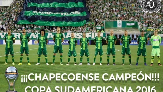 Chapecoense fue declarado campeón de la Copa Sudamericana
