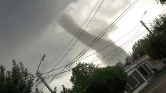 Impactantes imágenes de un tornado en San Luis: no hubo heridos