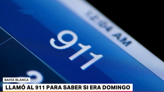 Bahía Blanca: una mujer llamó al 911 para saber si era domingo