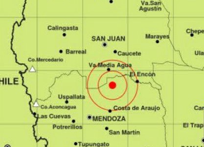 Sismo de 4,6 grados en Mendoza