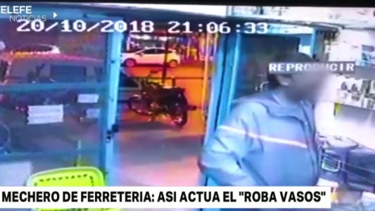 Mechero de ferreterías capturado en plena acción