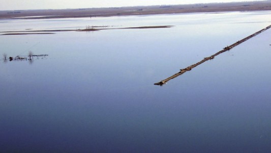 Por cuarto día sigue cortada la ruta 7, por el desborde de La Picasa