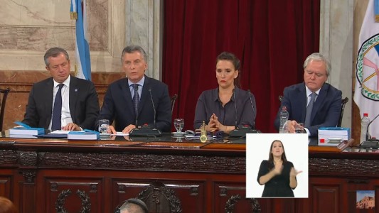 Macri en el Congreso:  El Presidente inauguró las sesiones ordinarias y apuntó los objetivos de gestión para este año