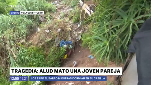 Tragedia en Villa Constitución: una pareja murió al derrumbarse su casa en zona de barrancas