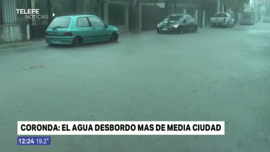 Inundaciones en Coronda: un centenar de personas fueron evacuadas