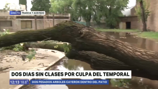Una escuela de barrio Acindar lleva dos días sin clases por el temporal