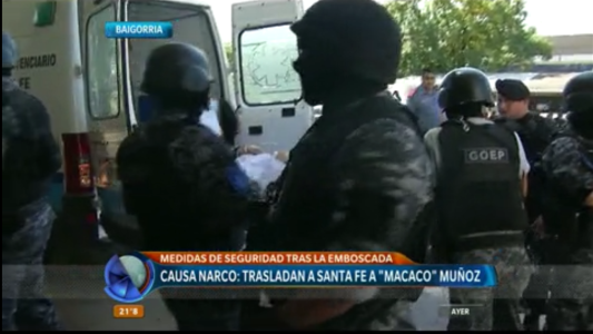 Causa narco: trasladan a Facundo Macaco Muñoz a Santa Fe