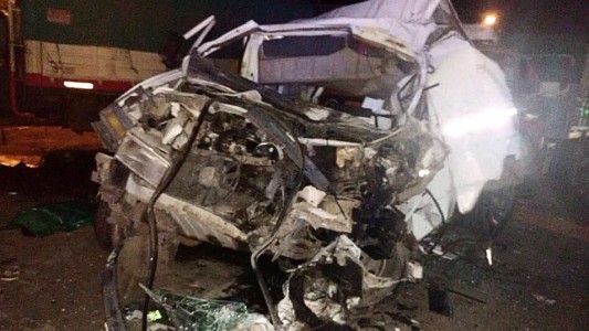 Dos niños murieron en un brutal accidente sobre la Ruta 91