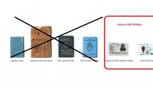 Atención: los DNI libreta no tendrán más validez