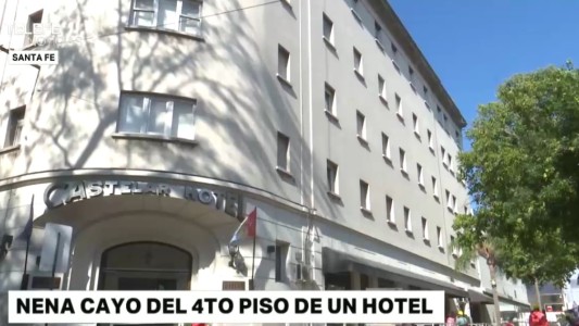 Una nena sufrió gravísimas lesiones tras caer del cuarto piso de un hotel