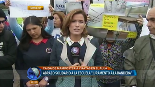 Zona Sur: abrazo solidario a una escuela con graves problemas edilicios