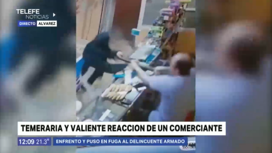 Un comerciante reaccionó frente a un delincuente armado
