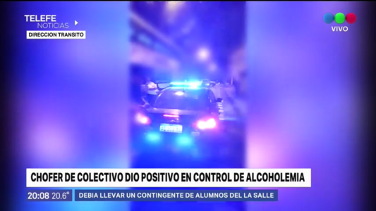 Un chofer de colectivo que iba a trasladar a estudiantes dio positivo en el control de alcoholemia
