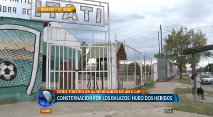 Consternación por un tiroteo en la puerta del club Itatí