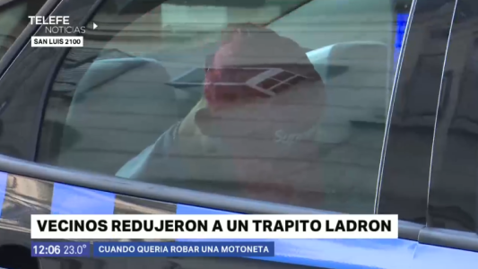 Vecinos redujeron a un trapito ladrón