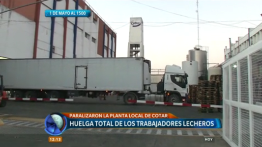 Huelga total de los trabajadores lecheros