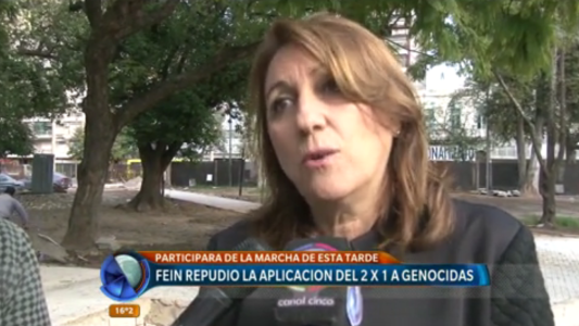 Monica Fein repudió la aplicación del 2x1 a genocidas