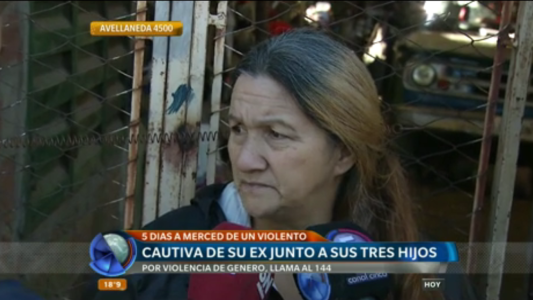 Ni una menos: su ex la mantuvo cautiva junto a sus tres hijos