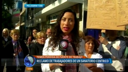 Pellegrini 1300: fuerte reclamo de los trabajadores de un sanatorio céntrico
